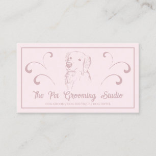 Rosa Hundesitter Groomer Walker Golden Retriever Visitenkarte