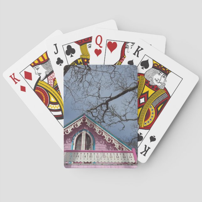 Rosa Hütte Dramatischer Himmel - Martha's Vineyard Spielkarten (Rückseite)