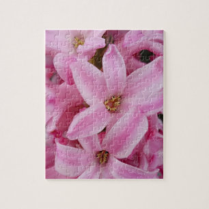 rosa Hyazinthe-Blume Puzzle