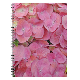 Rosa Hydrangea Blume Journal Notizblock