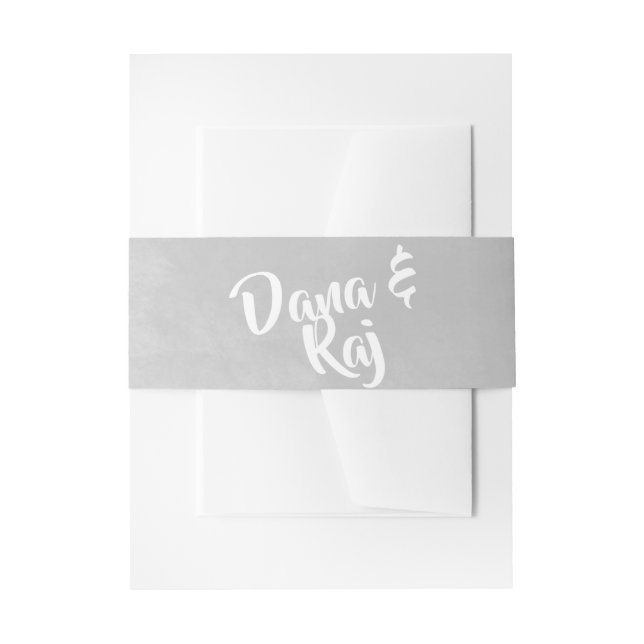 Rosa Hydrangea & Gray Gold Rahmen Blumenzehen Einladungsbanderole (Vorderseite Beispiel)