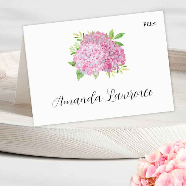 Rosa Hydrangea Name Meetingoption Platzkarten Tischnummer (Von Creator hochgeladen)