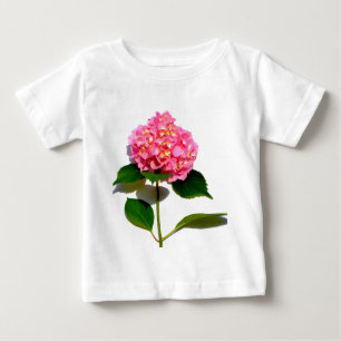 Rosa Hydrangea Rosa Blume Baby T-shirt