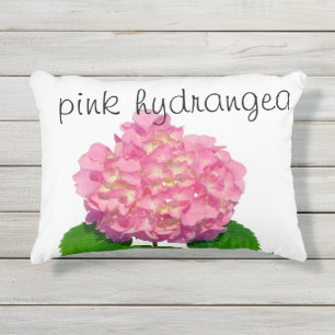 Rosa Hydrangea Rosa Blume Kissen Für Draußen