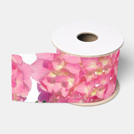 Rosa Hydrangea Rosa Blume Ripsband