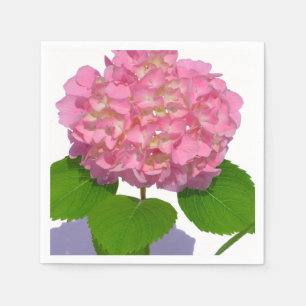 Rosa Hydrangea Rosa Blume Serviette