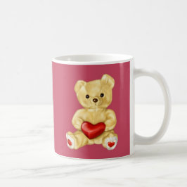 Rosa Hypnotizing niedlicher Teddy-Bär Tasse