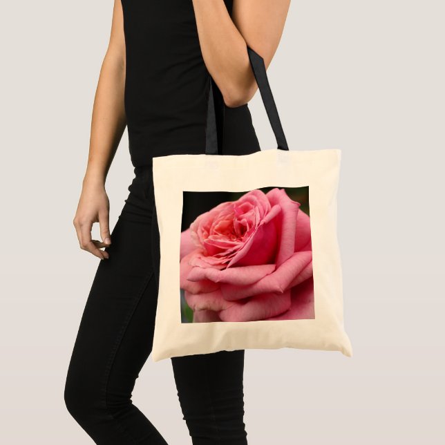 Rosa I Hübsche Blumenfotografie Tragetasche (Vorderseite (Produkt))