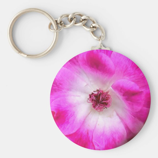 Rosa Iceberg-Rose Schlüsselanhänger (Vorne)