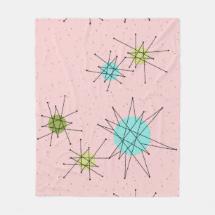 Rosa Iconic AtomSternexplosion-Fleece-Decke Fleecedecke