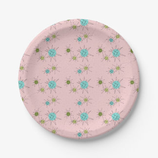 Rosa Iconic AtomSternexplosion-PapierTeller Pappteller