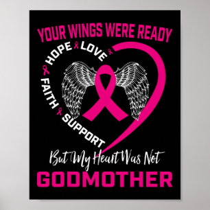 Rosa im Gedächtnis meiner Mutter Brustkrebs-Aware Poster