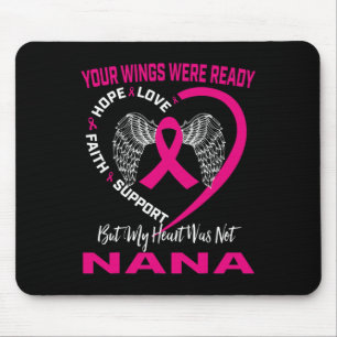Rosa im Gedächtnis meiner Nana-Brustkrebs-Bewussts Mousepad