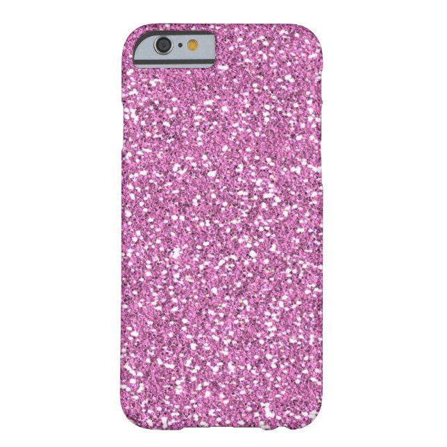 Rosa Imitat-Glitzer iPhone 6 Fall Case-Mate iPhone Hülle (Rückseite)