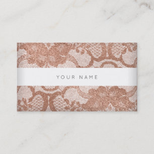 Rosa Imitate Gold Powder Lace Vip Visitenkarte