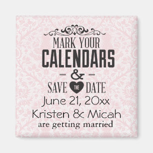 Rosa Imitate Save the Date Magnet