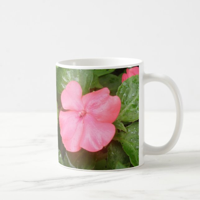 Rosa Impatiens Blume Tasse (Rechts)