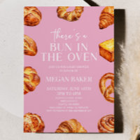 Rosa In der Backofen-Babydusche ist ein Bun.