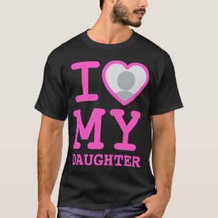 Rosa in der Liebe meiner Tochter Sonniger Vater T-Shirt
