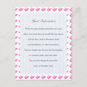 rosa Index Begleitkarte