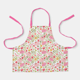 Rosa Individuelle Name Girls Schürze