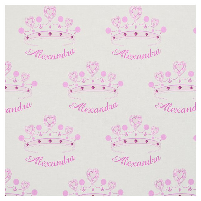Rosa individueller Name Prinzessin-Crown Stoff (Muster)