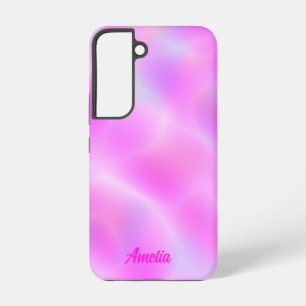 Rosa irisierender personalisierter Samsung Galaxy  Hülle