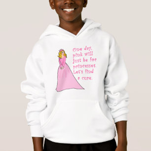 Rosa ist für Brustkrebs-Produkte Prinzessin- Hoodie