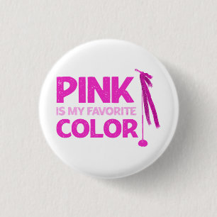 Rosa ist meine Lieblingsfarbe Button