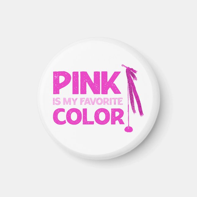 Rosa ist meine Lieblingsfarbe Magnet (Vorne)