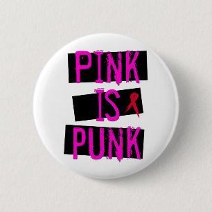 Rosa ist Punkknopf Button