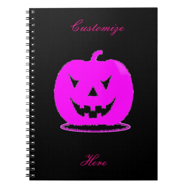 Rosa Jack o'lantern Halloween Thunder_Cove Notizblock (Vorderseite)