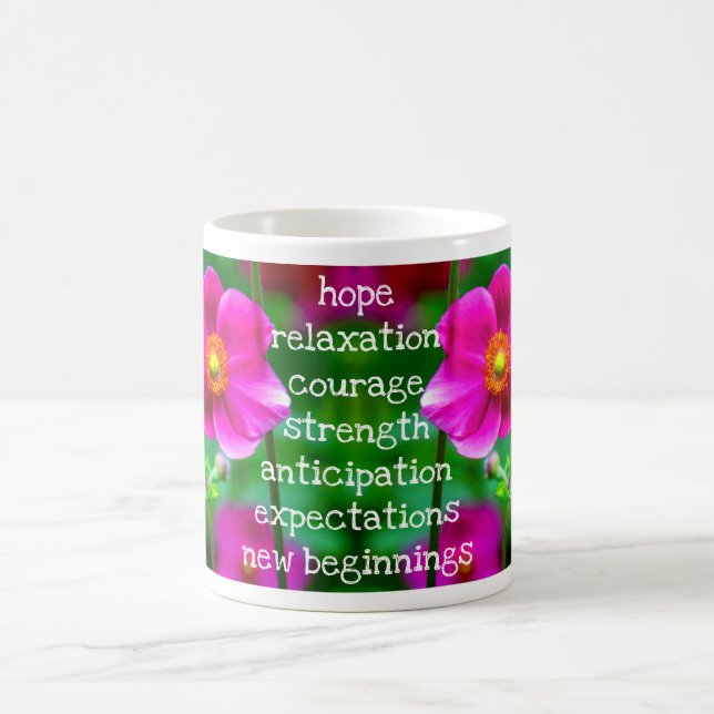 Rosa Japanische Thimblewede Kaffeetasse (Mittel)