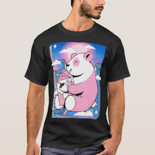 Rosa japanischer Milchshake ästhetisch Kawaii Erdb T-Shirt