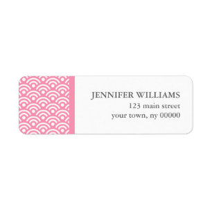 Rosa japanisches Seigaiha-Muster