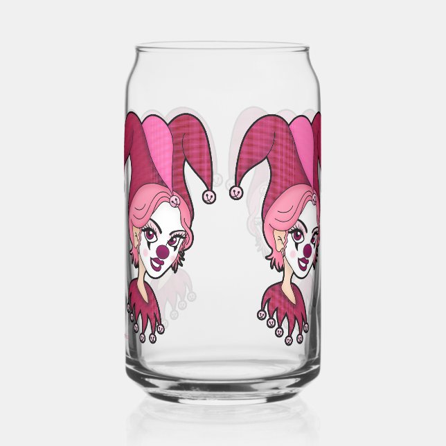 Rosa Joker Screwball Grafiken Dosenglas (Rechts)