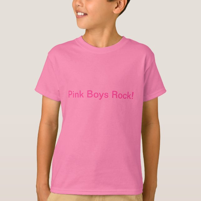 Rosa Jungen-Felsen! T-Shirt (Vorderseite)