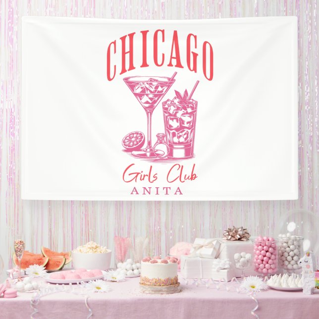Rosa Junggeselinnen-Abschied Banner (Party)