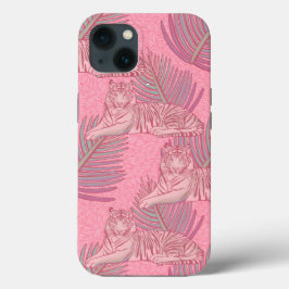 Rosa Jungle Tiger Pattern Case-Mate iPhone Hülle