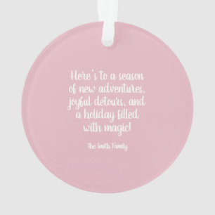 Rosa Käfer Ornament