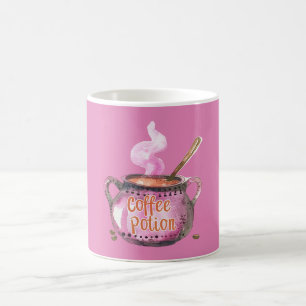 Rosa Kaffee-Potions-Topf Kaffeetasse