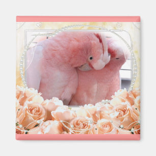 Rosa Kakadu Magnet