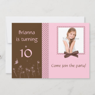 Rosa Kakaodoten Foto Einladung