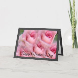 Rosa Kaleidoskop Gray Mother Day Card Feiertagskarte