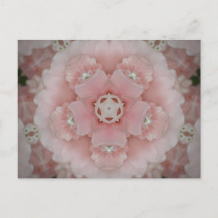 Rosa Kaleidoskop Postkarte
