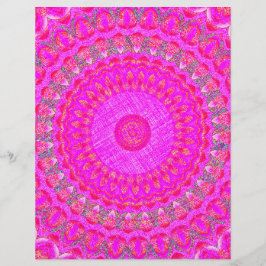 Rosa Kaleidoskop-Schrappbuchpapier 2-seitig bedruc