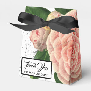 Rosa Kamelien-Gastgeschenk Hochzeit Geschenkschachtel