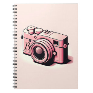 Rosa Kamera-Fotografie für Mädchen personalisiert Notizblock