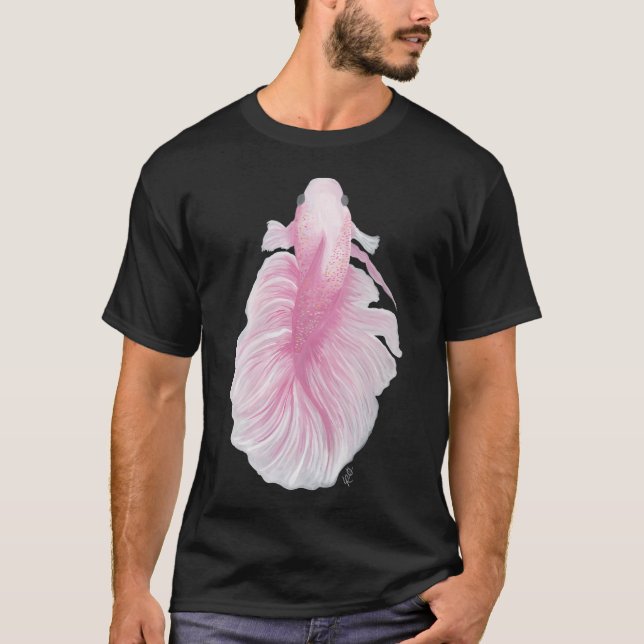 Rosa Kampffisch T-Shirt (Vorderseite)