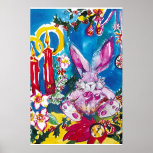 ROSA KANIN, WEIHNACHTSKERZEN UND STECHPALMEN POSTER